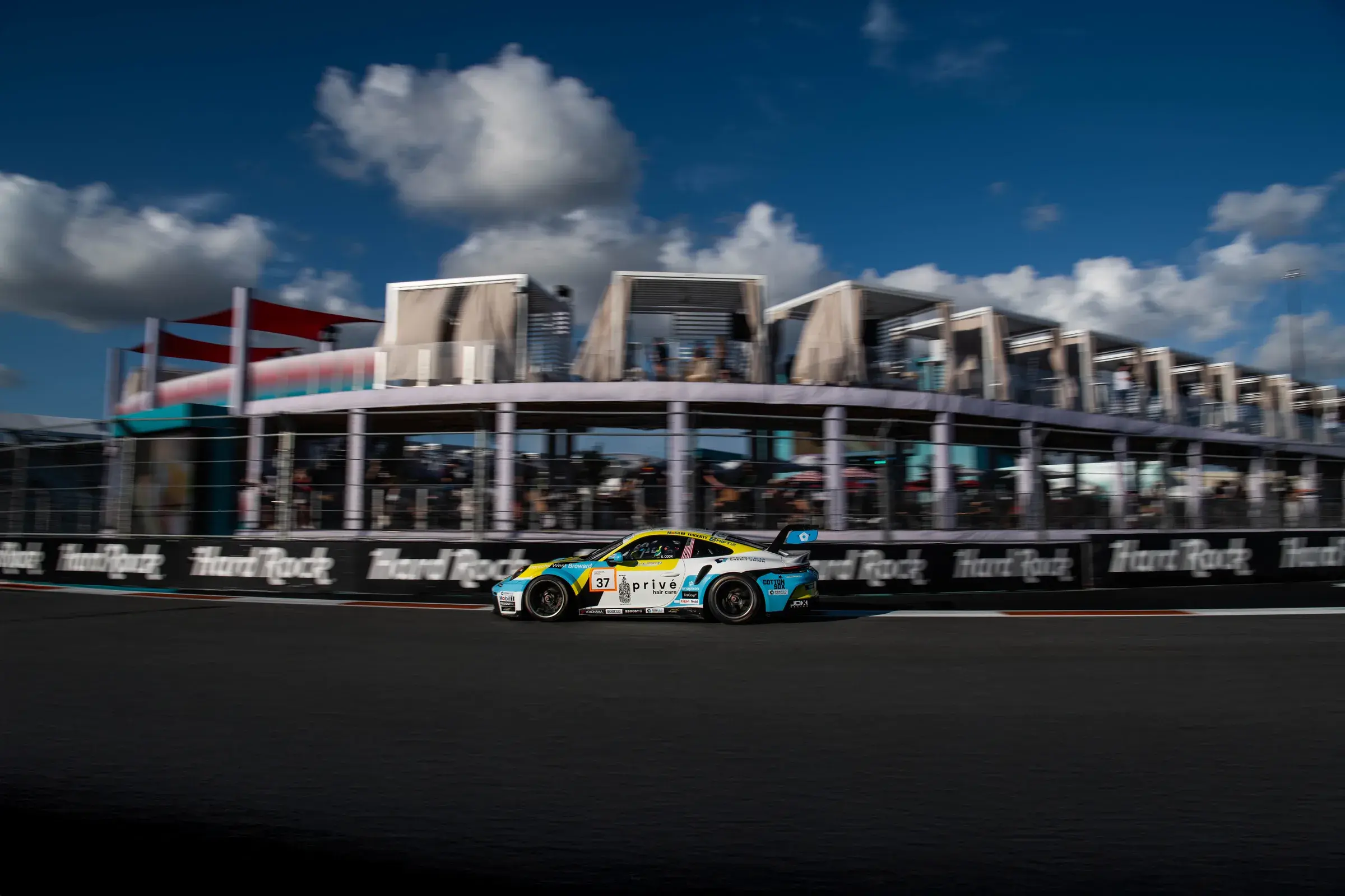 Sabré Cook racing at the PMNA Miami GP 2025 race weekend.