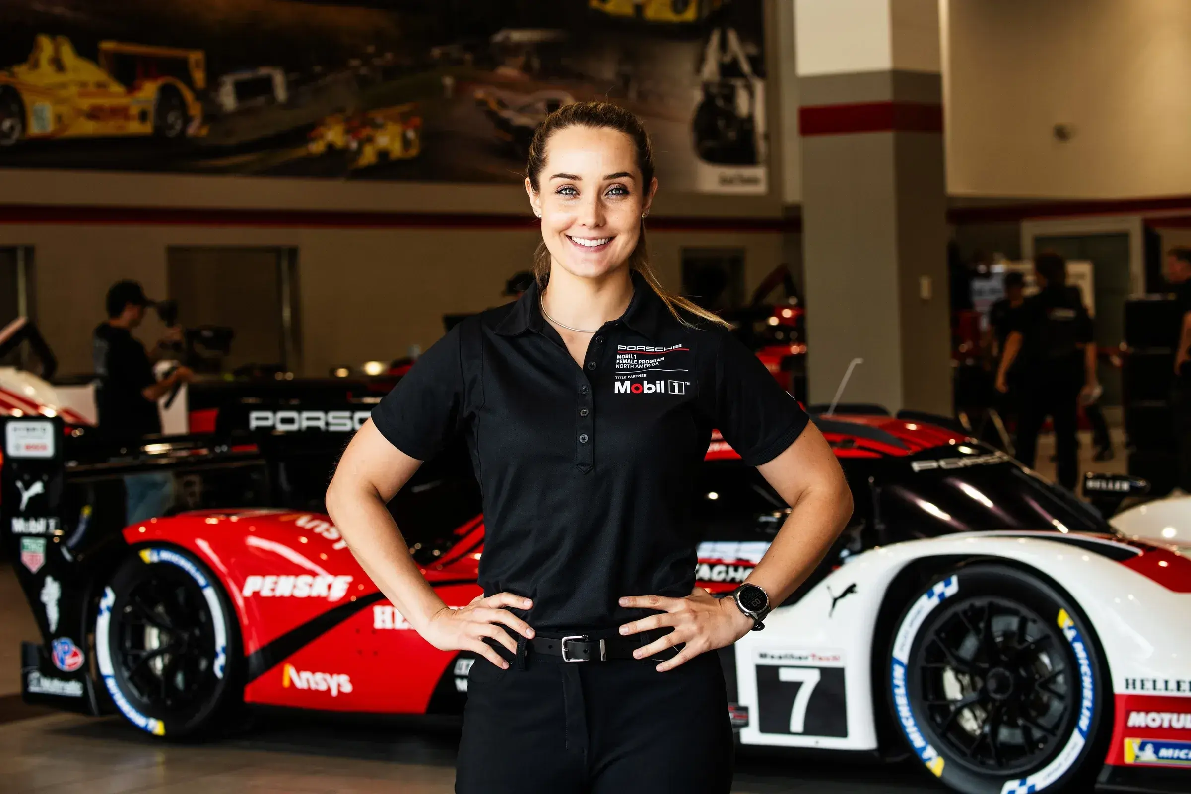 Sabré Cook at the Porsche Penske Motorsport event.
